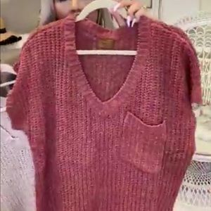 POL high low sweater